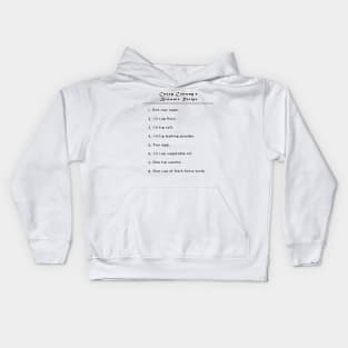 Casey Conway's Brownie Recipe Kids Hoodie